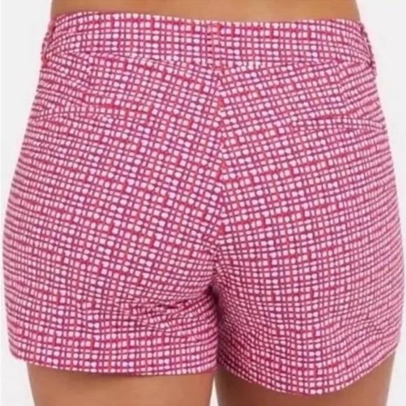 NWT SPANX Sunshine Shorts Size S/P Hibiscus Gingham 4” Pull On 50212R - Picture 2 of 5
